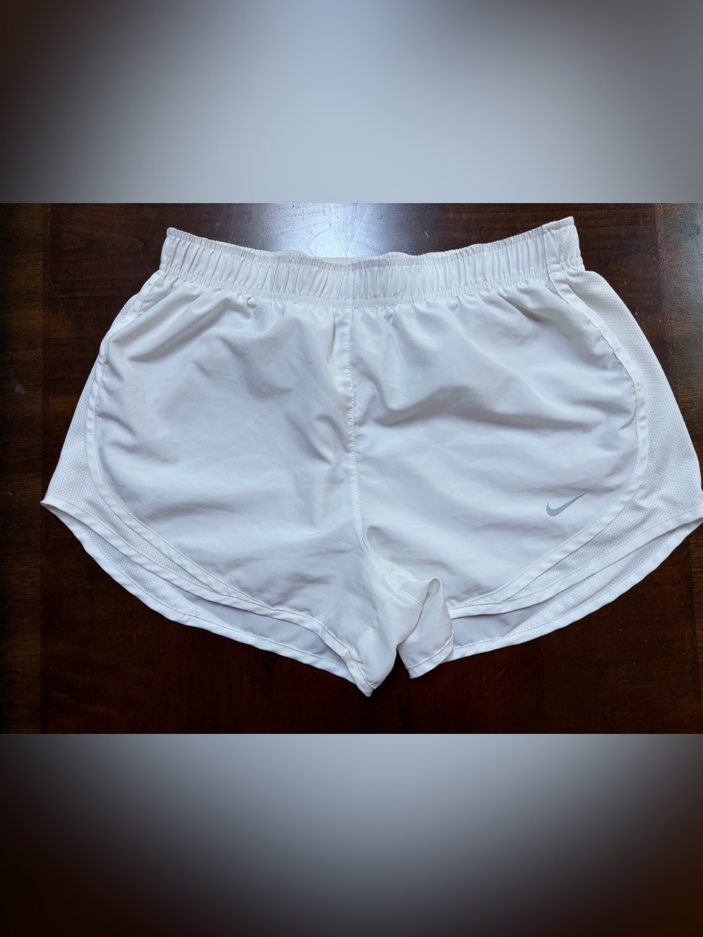 Nike Women's White Athletic Running Shorts
